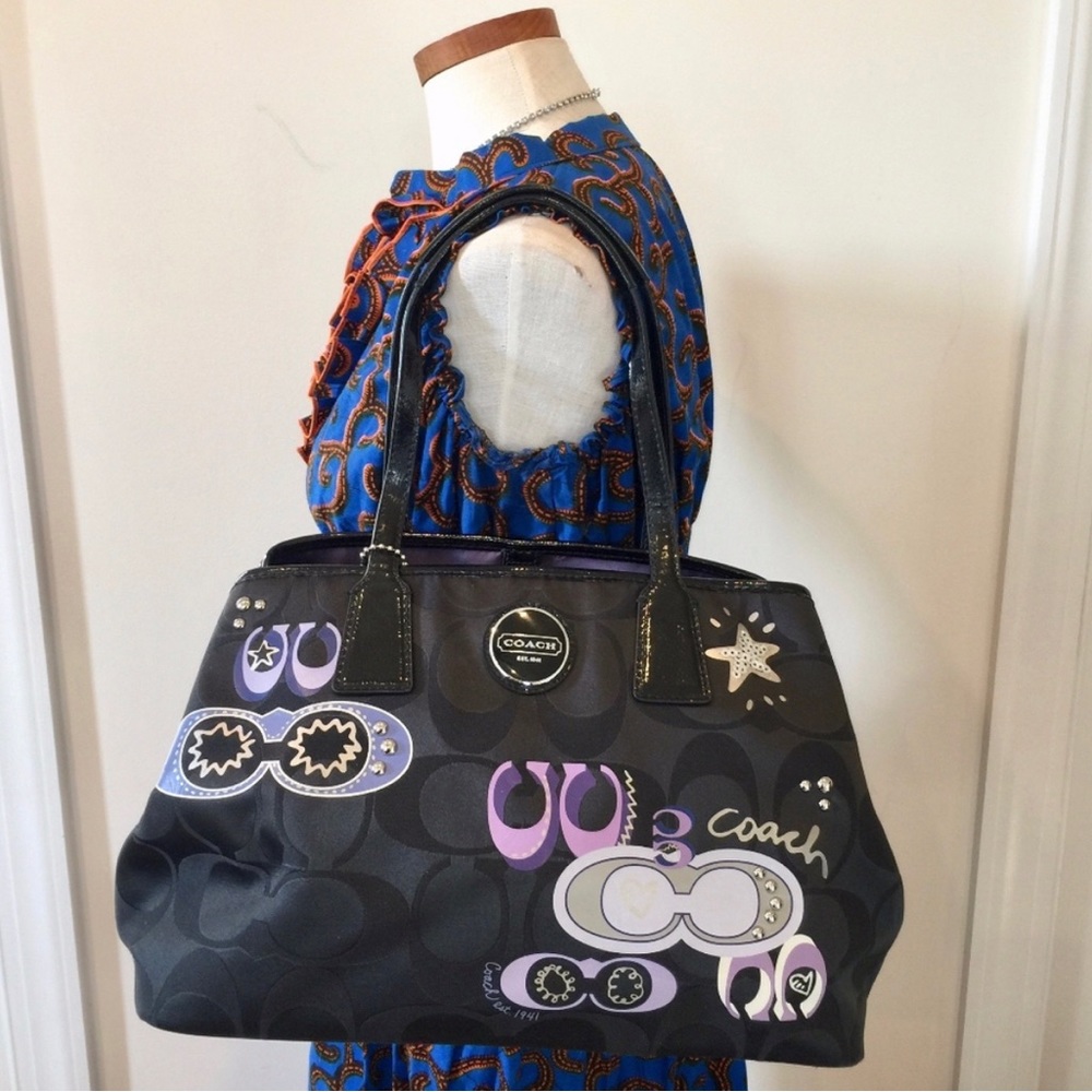 Coach Poppy Kisslock Tote #17575 Very Rare